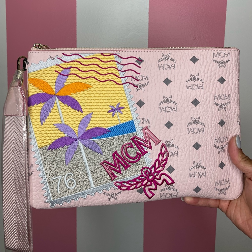 MCM Signature Logo Pouch
